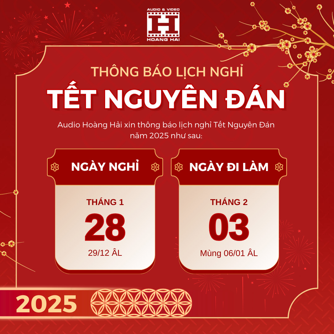 THÔNG BÁO LỊCH NGHỊ TẾT NGUYÊN ĐÁN 2025