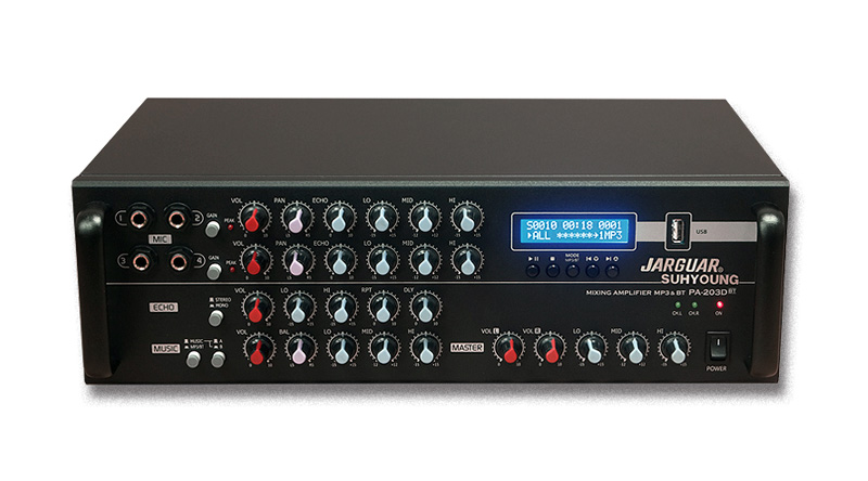 Tại sao amply liền vang số lại được ưa chuộng hiện nay? 7 Amply Jaguar mixer PA-203BT