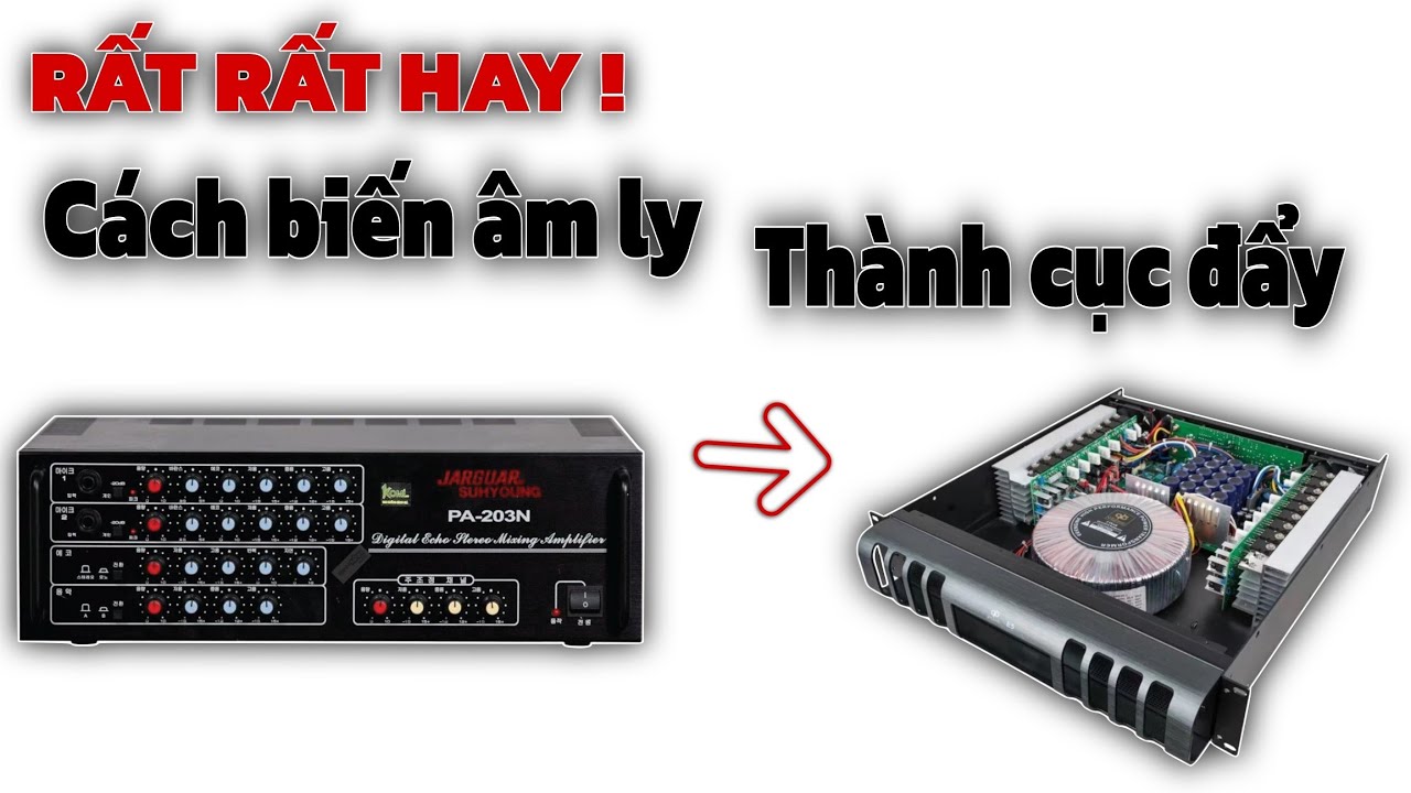 2 cách biến amply thành cục đẩy đơn giản không phải ai cũng biết