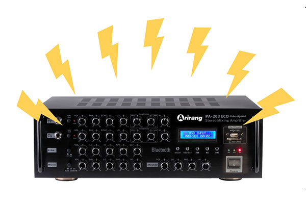 Amply phát ra tiếng ồn bất thường