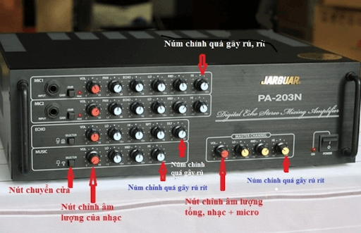 Nguyên nhân Amply bị hú? Cách chỉnh amply không bị hú đơn giản 3 Cách chỉnh amply không bị hú