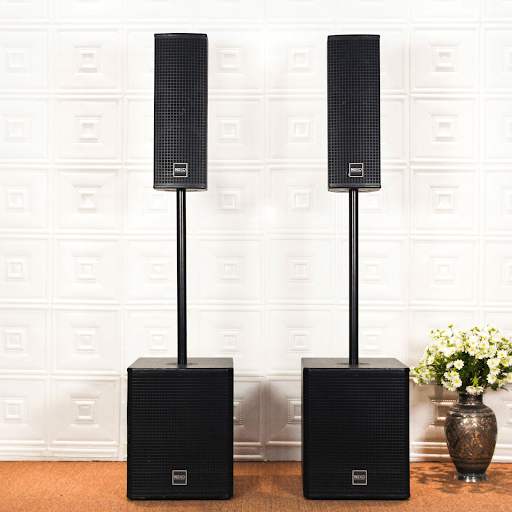 Loa Column là gì? Thông tin chi tiết về loa Column 3 Cấu tạo loa Column gồm 1 loa subwoofer và 1 loa line array