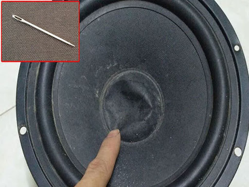 Tổng hợp 4 cách kéo màng loa bị lõm đơn giản tại nhà 6 Kéo màng loa bị lõm bằng cây kim