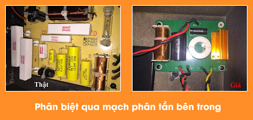 TOP 7 cách phân biệt loa JBL chính hãng hay, chuẩn 5 Dựa vào vỉ mạch phân tần để phân biệt loa jbl thật và giả