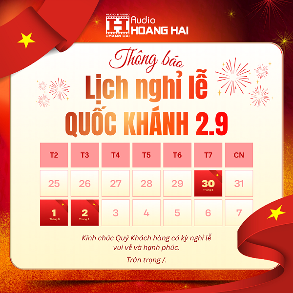 Thông báo lịch nghỉ Lễ Quốc khánh 2/9