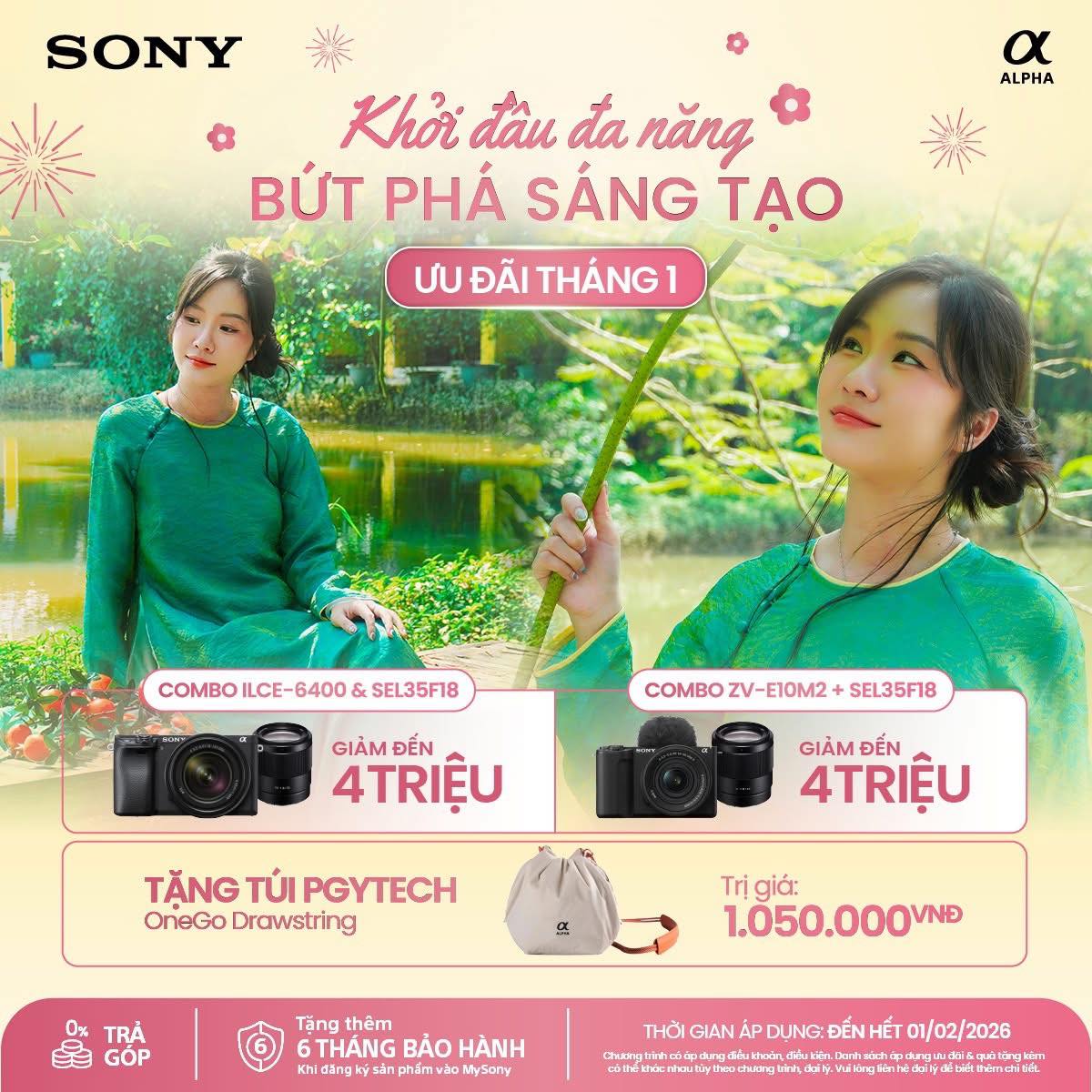 Chương trình siêu sale máy ảnh Sony – Bắt trọn mọi khoảnh khắc dịp Tết Nguyên đán 2026
