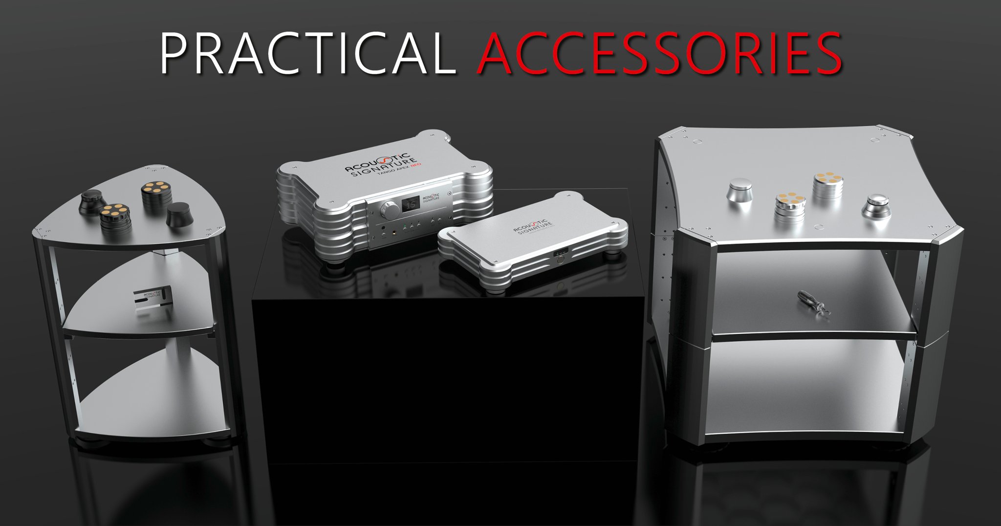 Phụ kiện mâm đĩa than Acoustic Signature: hoàn thiện “chuỗi analog” từ tầng phono đến chi tiết cơ học